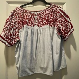 Chloe Olivier for Anthropologie - Embroidered Top